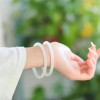Ancient style fairy thin round bracelet jingle bracelet daily versatile jewelry concubine bracelet for women