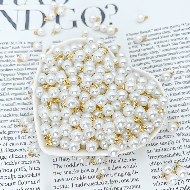 Highlight sheep eye water drop pendant ABS imitation pearl pendant diy jewelry accessories pearl beaded necklace bracelet accessories