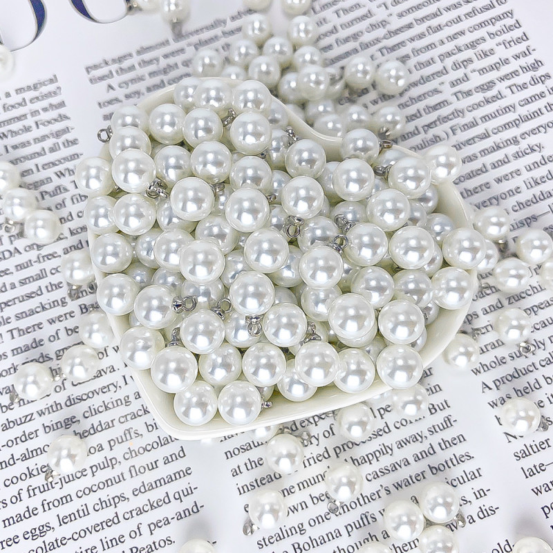 Highlight sheep eye water drop pendant ABS imitation pearl pendant diy jewelry accessories pearl beaded necklace bracelet accessories