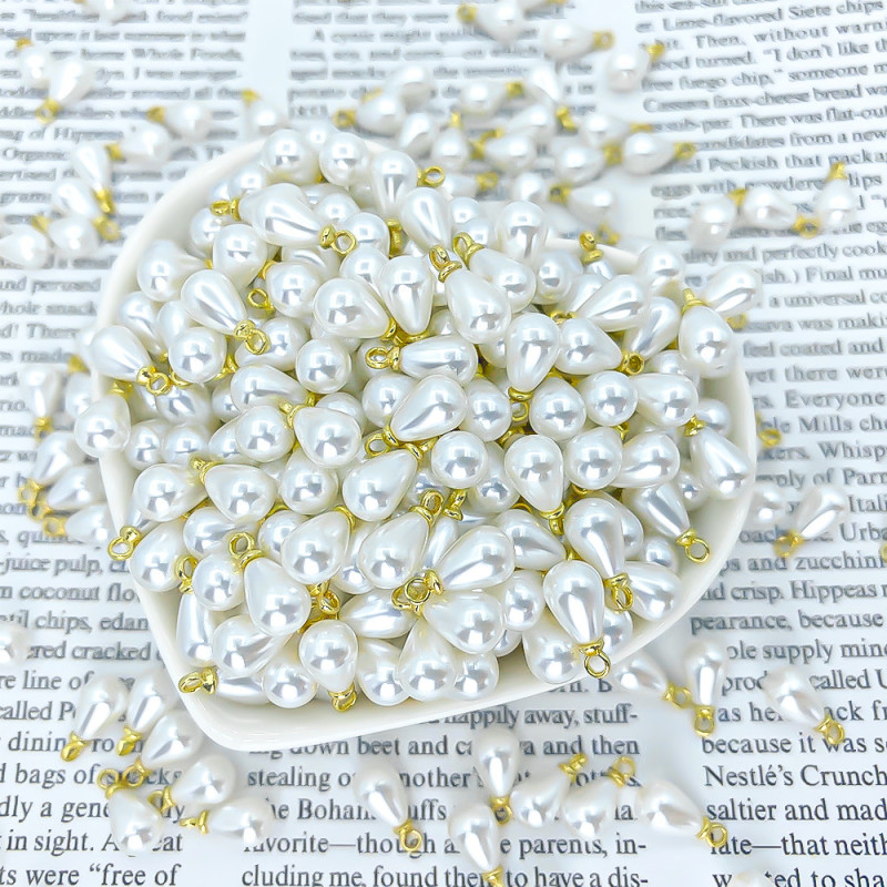 Highlight sheep eye water drop pendant ABS imitation pearl pendant diy jewelry accessories pearl beaded necklace bracelet accessories