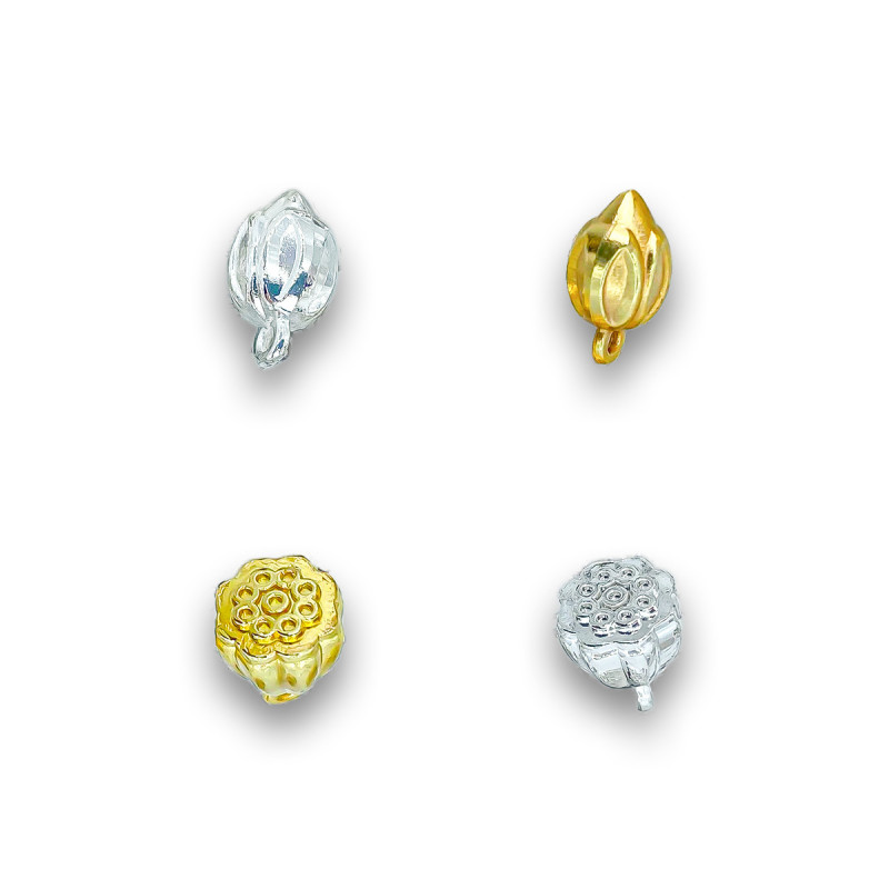 Color-preserving 18K bag gold bracelet pendant accessories lotus sunflower pendant diy bracelet beaded accessories accessories