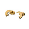 Japanese and Korean fashion stars on the tail of the moon 18K gold plated stainless steel mini temperament earrings wholesale