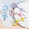 Candy Colored Flower Streamer Bow Knot Croissant Nail Spring Buckle Handmade DIY Jewelry Backpack Accessories Pendant Wholesale