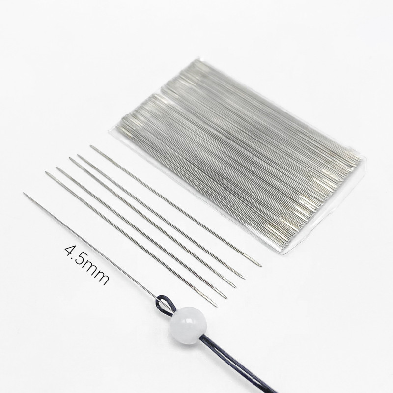 0.1mm ultra-fine stainless steel open needle beading needle beading needle handmade diy jewelry tools bracelet jewelry accessories