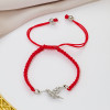 Fashionable Hollow Retro Pattern Stainless Steel Cut Bird Dove Pendant Bracelet Animal Hand Jewelry Wholesale