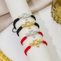 Cross-border new product bracelet jewelry ins simple feminine temperament niche design stainless steel cut bee pendant