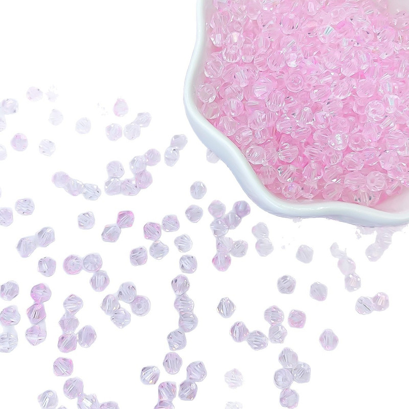 4mm glass rice beads rhombus crystal spacer beads diy handmade clothing accessories bracelet necklace loose beads accessories beads
