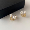 Earrings for women French high-end temperament earrings niche design earrings retro light luxury earrings wholesale without pierced ears