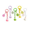 Macaron simulation badminton handmade diy mobile phone chain keychain sports souvenirs jewelry accessories wholesale