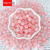 Imitation jade glass beads loose beads beading material DIY bracelet accessories beads chalcedony bracelet straight hole round beads glass beads