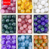 12mm14mm crystal beaded bracelet DIY jewelry rose quartz chalcedony pearl agate natural stone crystal loose beads