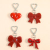 Exquisite and cute red bow love keychain pendant bag decoration pendant accessories wholesale jewelry