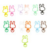 Colorful cute fresh cute little rabbit spring buckle keychain diy handmade jewelry accessories pendant