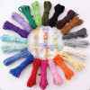 4mm core-spun cotton single color braided rope decorations handmade diy braided cotton rope jewelry crafts keychain accessories