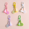 Exquisite and cute badminton goal buckle, novel key chain pendant, diy handmade men's and women's bag pendant jewelry wholesale