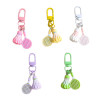 Exquisite and cute badminton goal buckle, novel key chain pendant, diy handmade men's and women's bag pendant jewelry wholesale