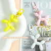 Simple and cute solid color puppy door buckle keychain pendant men and women bags diy handmade pendant jewelry wholesale