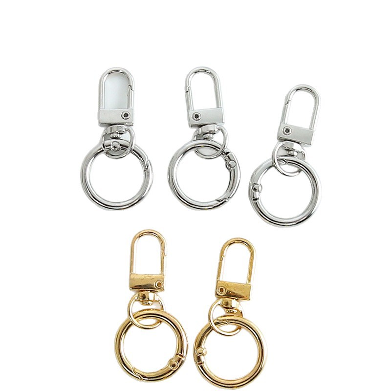 Simple U-shaped door buckle spring ring pendant fashion metal ring buckle pendant diy handmade accessories jewelry wholesale