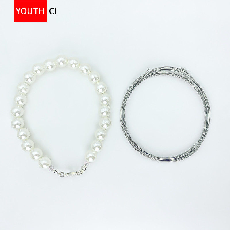 0.6mm steel wire ultra-fine plastic-coated soft steel wire bracelet necklace beaded crystal wire jewelry jewelry wire rope