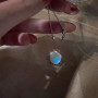 Simple personalized firefly necklace for women summer 2025 new light luxury niche design versatile and cute clavicle chain
