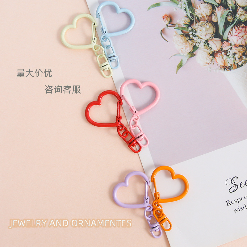 Versatile zinc alloy love buckle with 8-character buckle diy handmade pendant jewelry wholesale toy metal pendant