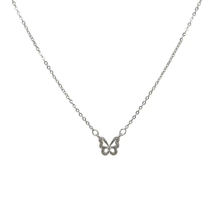 Super fairy bow neck necklace light luxury fashion clavicle chain women ins niche design high-end 2025 new style