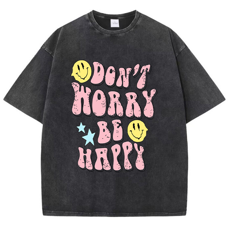 Cotton T-European Size BeDonTStreetTshirtBreathable-Happy'TShirtFemaleWorry