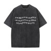 Ouma Cross-border Cool Washed T-Shirt, Old Rock and Roll Korn Metal Mu