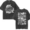 Cotton T-European ArcticAlbumTeesCottonDoodleListWashedMonkPrintRetro