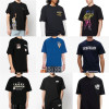 European Size Cotton T25 Trendy Brand Printed Spring and Summer Short-Sleeved Loose Pullover T-Shirt Short-Sleeved Tops High-Quality Collection of Men's Clothing