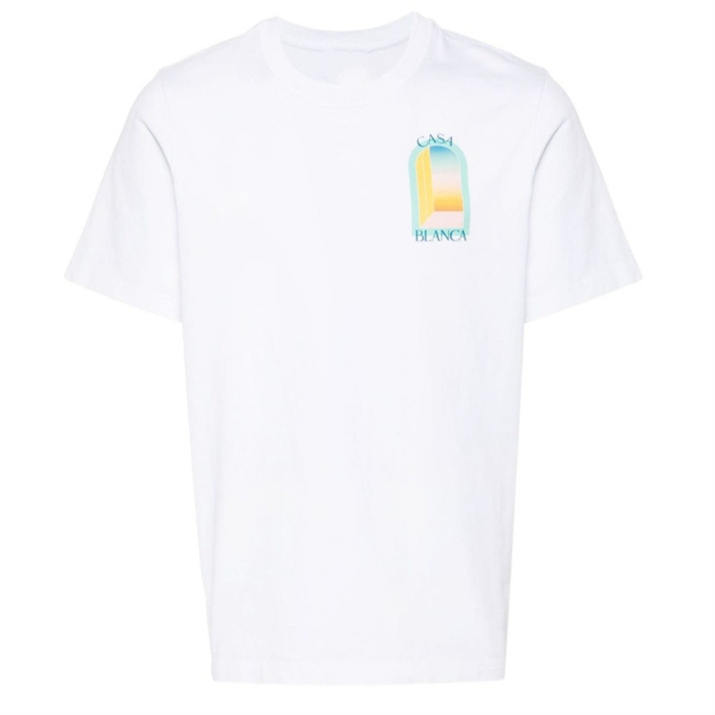 European Size Cotton t Pullover Top T-Shirt Letter Spring and Summer Loose Logo25 Pattern Printed T-Shirt High Quality Same Style
