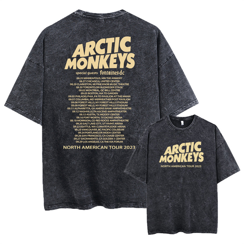 Ouma Cross-border Retro Rock Arctic Monkeys Music Album Graphic T-Shri