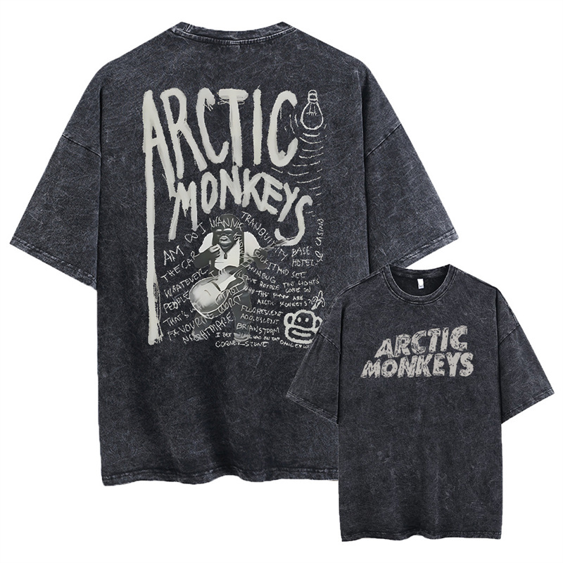 Ouma Cross-border Retro Rock Arctic Monkeys Music Album Graphic T-Shri