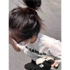 Cross-Border European Size Extra Large Fat Letter 300 T-Shirt Size Short-Sleeved T-Shirt Half-Sleeved White Retro Women's Summer-Couple Mm2
