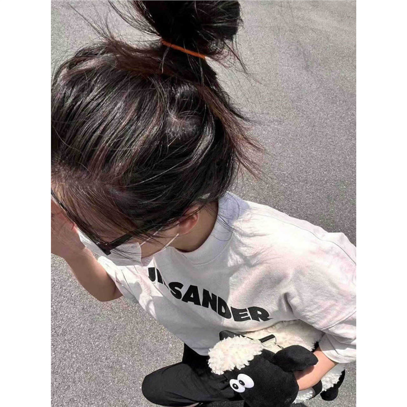 Cross-Border European Size Extra Large Fat Letter 300 T-Shirt Size Short-Sleeved T-Shirt Half-Sleeved White Retro Women's Summer-Couple Mm2