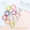 [Red] Hand-painted love donut spring buckle  + Rs.10.00 