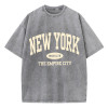 Ouma Cross-border New York Brooklyn Letter Printed Washed T-Shirts Wom