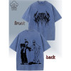 Ouma Cross-border-,PrintSidedDualCottonTeeClownSoftGhostmaneHalloween