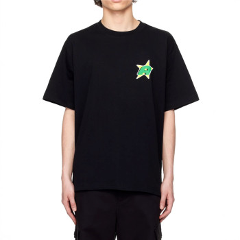 Specially Designed for Cross-Border Short-Sleeved Men's Round Neck Black T-Shirt Printed Classic Export 2025 Half-Sleeved Cross-Border Pattern Top