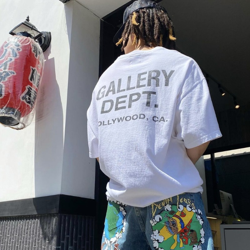 European Size Cross-Border Letter High Street T-Shirt Noeast Couple Logo Gallery Trendy Brand Men's and Women's Short-Sleeved Loose De