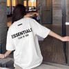 Specially Designed for Cross-Border Laminated T-Dual-Line Couples Trendy Brand Fog Letter Essentialszone Short-Sleeved High Street Men's and Women's Shirts