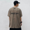 Specially Designed for Cross-Border Laminated T-Dual-Line Couples Trendy Brand Fog Letter Essentialszone Short-Sleeved High Street Men's and Women's Shirts