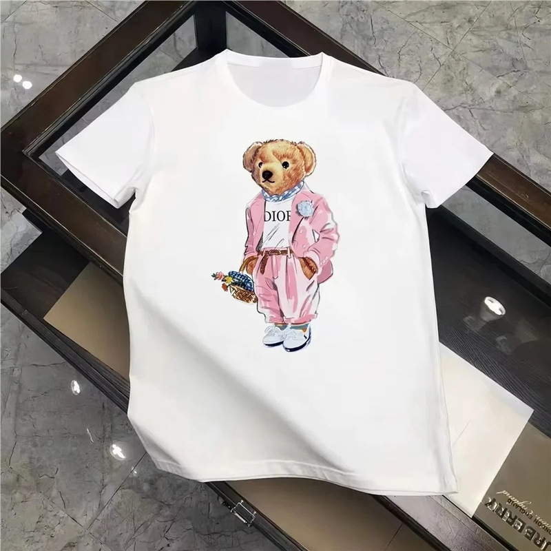 European Size Cotton Tnew Bear Luxury Brand Men Women Fashion Tshirt Brand