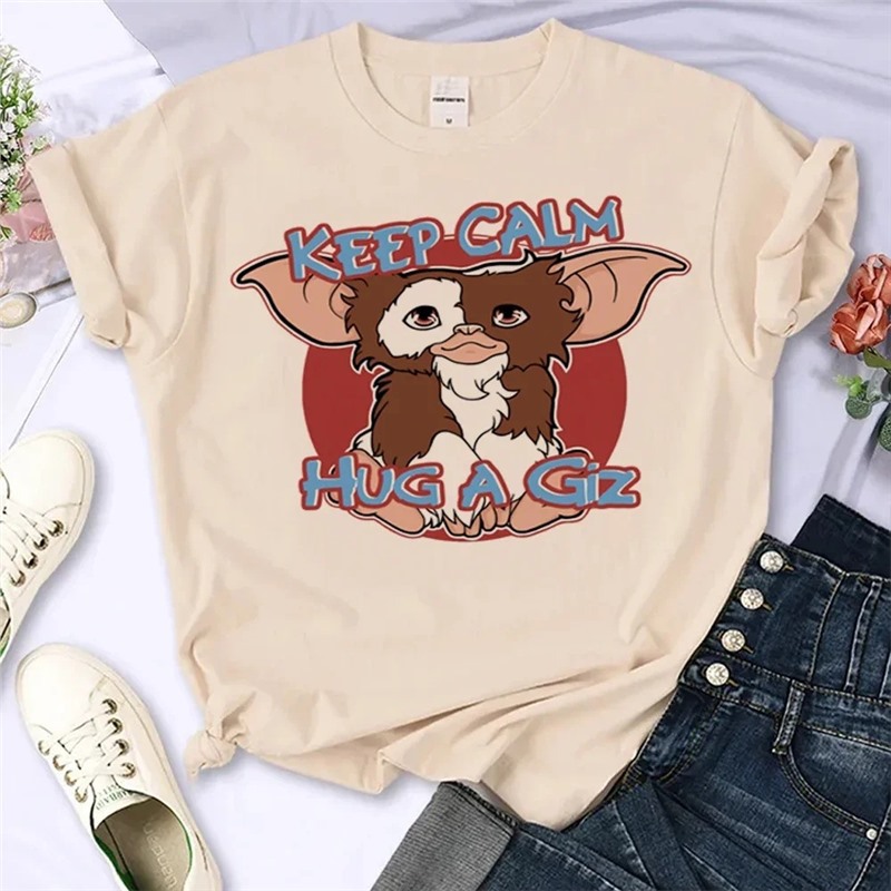 European Size Cross-Border Streetwearanimettcomicwomenshirtfemaleshirtgremlins