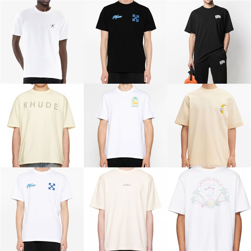 European Size Cotton T-Shirt Simple Trendy In-Stock Niche Short-Sleeve Logo25 T-Shirt Printed Loose Clearance Top Short-Sleeve Unisex