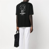 European Size Cotton Tt Shirt Half-Sleeved High Quality Logo25 Loose Letter Spring and Summer Printed T-Shirt Short-Sleeved Men's Black