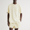 European Size Cotton T-Shirt Trendy Brand Season Flocking High Street Eighth Print Double Line Essentialszoneos Loose Short Sleeve Round Neck