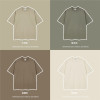 European Size Cross-Border Pure Logo Short-Sleeved Oversize Heavy Trendy Brand Printable T-Shirt Men's and Women's Advertising Fog250G Loose