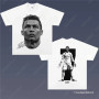 European Size Cotton Cristiano Ronaldo Portrait Print Pattern Short Sleeve