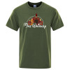 European Size Cotton Tmalt Whiskey Printed T-Shirt Funny Alcohol Drunk Mens